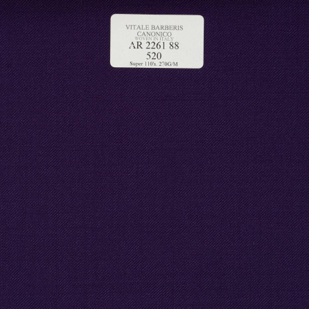 AR 2261 88 CANONICO - 100% Wool - Tím Trơn